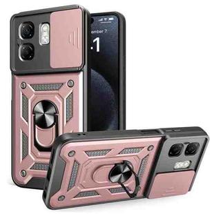 For Infinix Smart 9 / Hot 50i Sliding Camera Cover Design TPU+PC Phone Case(Rose Gold)