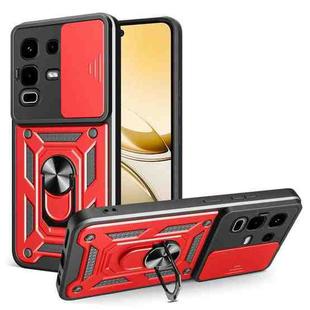 For Infinix Note 50s Sliding Camera Cover Design TPU+PC Phone Case(Red)