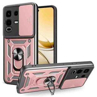 For Infinix Note 50s Sliding Camera Cover Design TPU+PC Phone Case(Rose Gold)