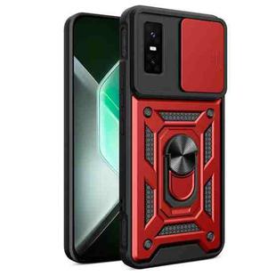 For Infinix GT 30 Pro Sliding Camera Cover Design TPU+PC Phone Case(Red)