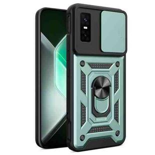 For Infinix GT 30 Pro Sliding Camera Cover Design TPU+PC Phone Case(Green)