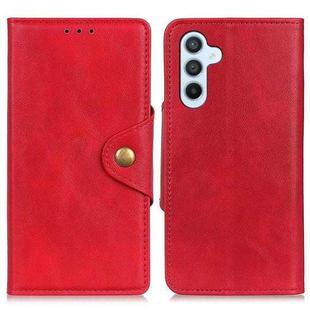 For Samsung Galaxy A05s 4G Copper Buckle Sheepskin Texture Leather Phone Case(Red)