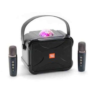 T&G TG543 Colorful Integrated Handheld Karaoke Wireless Bluetooth Speaker(Black)