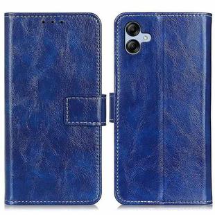 For Samsung Galaxy A05 4G Retro Crazy Horse Texture Leather Phone Case(Blue)