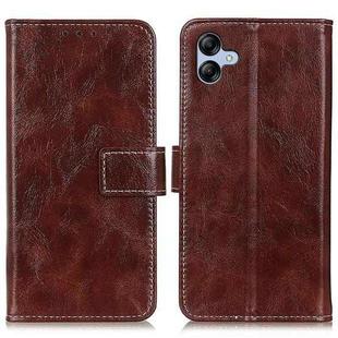 For Samsung Galaxy A05 4G Retro Crazy Horse Texture Leather Phone Case(Brown)