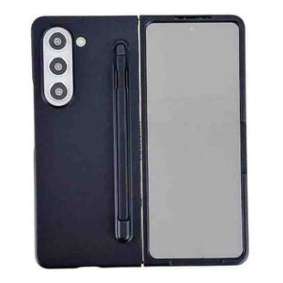 For Samsung Galaxy Fold5 Integrated PC Phone Case with Stylus(Black)