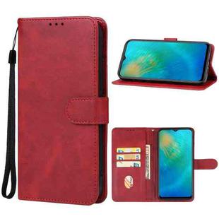 For OUKITEL C38 Leather Phone Case(Red)