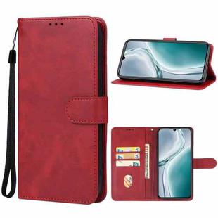 For OUKITEL C50 Leather Phone Case(Red)