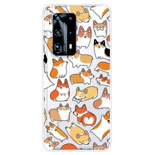 For Huawei P40 Pro+ Shockproof Painted TPU Protective Case(Corgis)