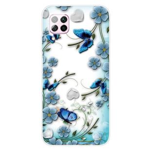 For Huawei P40 lite / nova 6 SE Shockproof Painted TPU Protective Case(Chrysanthemum Butterfly)