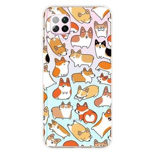 For Huawei P40 lite / nova 6 SE Shockproof Painted TPU Protective Case(Corgis)