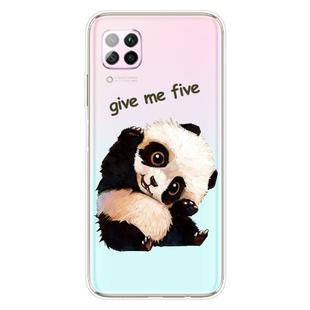 For Huawei P40 lite / nova 6 SE Shockproof Painted TPU Protective Case(Fighting Panda)