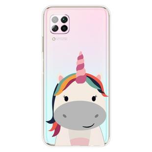 For Huawei P40 lite E / Y7p Shockproof Painted TPU Protective Case(Fat Unicorn)