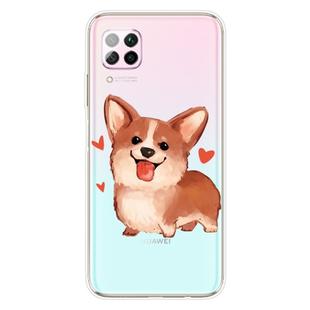 For Huawei P40 lite E / Y7p Shockproof Painted TPU Protective Case(Love Corgi)