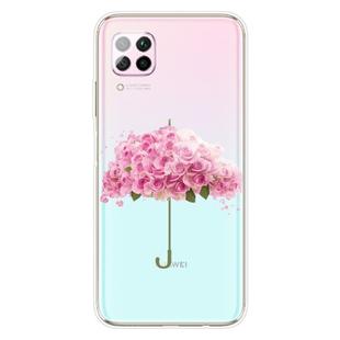 For Huawei P40 lite E / Y7p Shockproof Painted TPU Protective Case(Flower Umbrella)