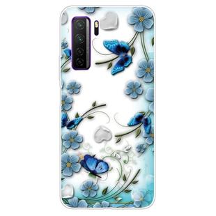 For Huawei P40 lite 5G / nova 7 SE Shockproof Painted TPU Protective Case(Chrysanthemum Butterfly)