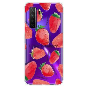 For Huawei P40 lite 5G / nova 7 SE Shockproof Painted TPU Protective Case(Strawberry)