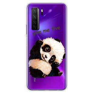 For Huawei P40 lite 5G / nova 7 SE Shockproof Painted TPU Protective Case(Fighting Panda)