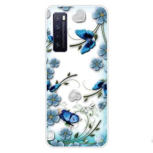 For Huawei nova 7 5G Shockproof Painted TPU Protective Case(Chrysanthemum Butterfly)
