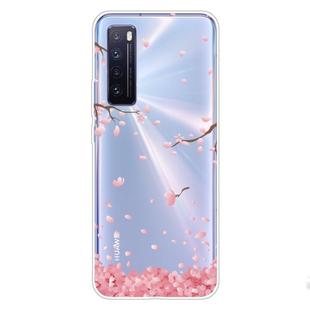 For Huawei nova 7 5G Shockproof Painted TPU Protective Case(Cherry Blossoms)