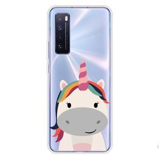 For Huawei nova 7 Pro 5G Shockproof Painted TPU Protective Case(Fat Unicorn)