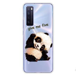 For Huawei nova 7 Pro 5G Shockproof Painted TPU Protective Case(Fighting Panda)