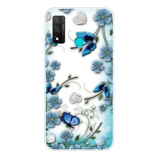 For Huawei P smart 2020 Shockproof Painted TPU Protective Case(Chrysanthemum Butterfly)