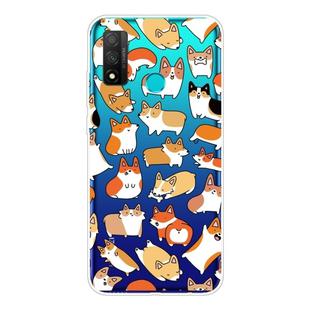 For Huawei P smart 2020 Shockproof Painted TPU Protective Case(Corgis)