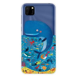 For Huawei Y5p / Honor 9S Shockproof Painted TPU Protective Case(Whale Seabed)