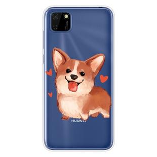 For Huawei Y5p / Honor 9S Shockproof Painted TPU Protective Case(Love Corgi)