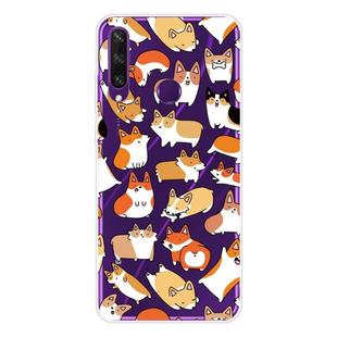 For Huawei Y6p Shockproof Painted TPU Protective Case(Corgis)