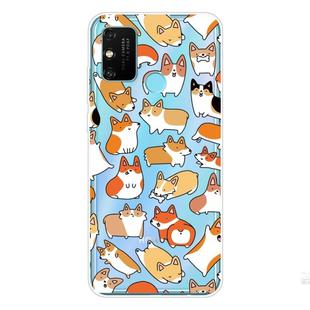 For Huawei Honor 9A Shockproof Painted TPU Protective Case(Corgis)