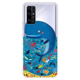 For Huawei Honor 30 Pro Shockproof Painted TPU Protective Case(Whale Seabed)