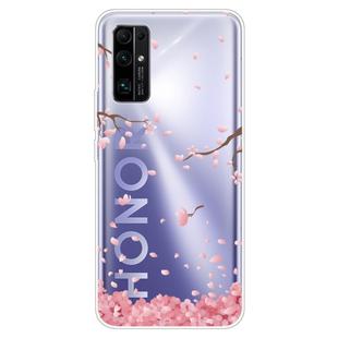 For Huawei Honor 30 Pro Shockproof Painted TPU Protective Case(Cherry Blossoms)