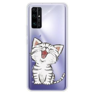 For Huawei Honor 30 Pro Shockproof Painted TPU Protective Case(Laughing Cat)