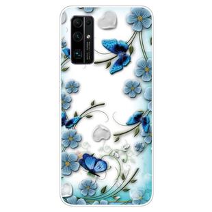 For Huawei Honor 30S Shockproof Painted TPU Protective Case(Chrysanthemum Butterfly)