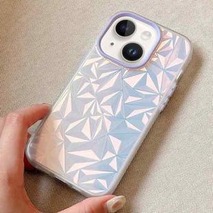For iPhone 14 Laser Diamond Pattern Frosted Phone Case(Purple)