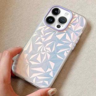 For iPhone 11 Pro Laser Diamond Pattern Frosted Phone Case(Purple)