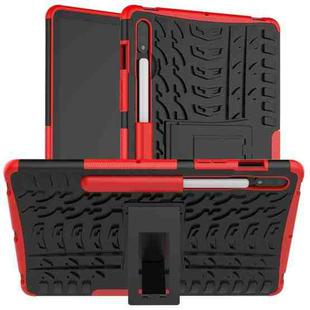 For Samsung Galaxy Tab S9 / S7 / S8 Tire Texture TPU + PC Tablet Case(Red)