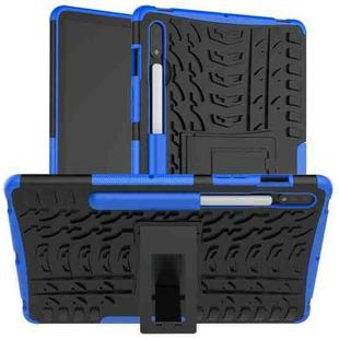 For Samsung Galaxy Tab S9 / S7 / S8 Tire Texture TPU + PC Tablet Case(Blue)