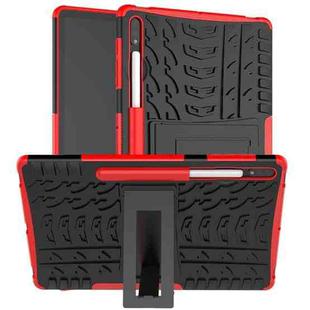 For Samsung Galaxy Tab S9+ Tire Texture TPU + PC Tablet Case(Red)
