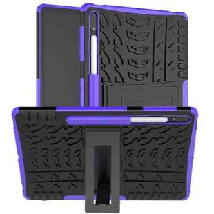 For Samsung Galaxy Tab S9+ Tire Texture TPU + PC Tablet Case(Purple)