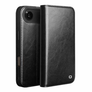 For iPhone 17 Air QIALINO Classic Genuine Leather Phone Case(Black)