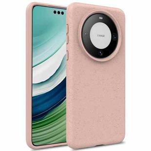 For Huawei Mate 60 Wheat Straw Material + TPU Phone Case(Pink)
