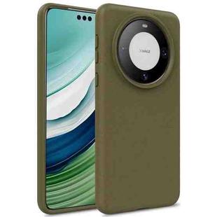 For Huawei Mate 60 Wheat Straw Material + TPU Phone Case(Army Green)