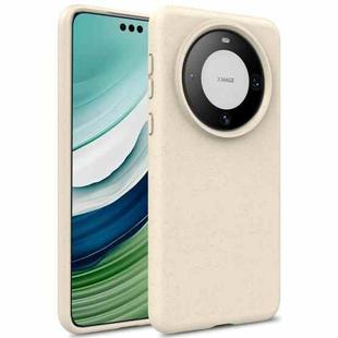 For Huawei Mate 60 Wheat Straw Material + TPU Phone Case(White)