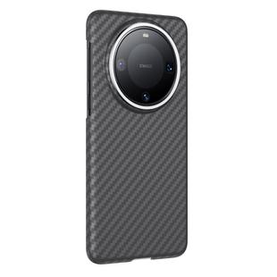 For Huawei Mate 60 Pro Nano Magsafe Carbon Fiber Kevlar TPU Phone Case(Black)