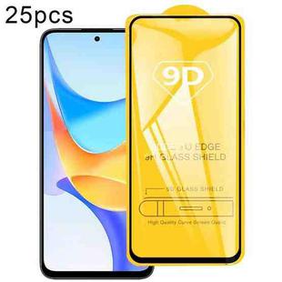 For Honor Play 50 Plus 25pcs 9D Full Glue Screen Tempered Glass Film