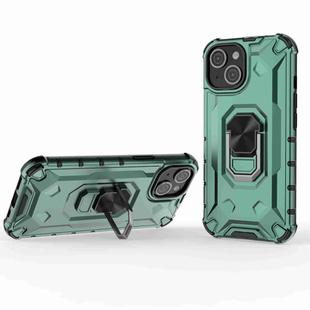 For iPhone 15 Ice Armor Series Ring Holder Phone Case(Green)