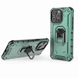 For iPhone 13 Pro Max Ice Armor Series Ring Holder Phone Case(Green)